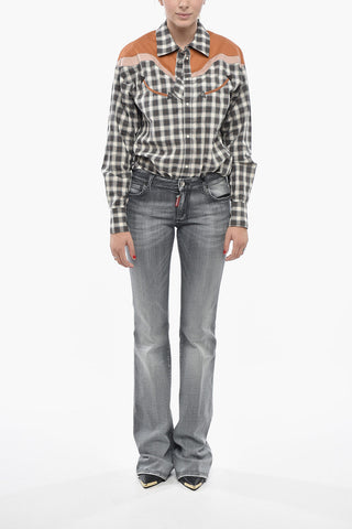 Mid Rise Flared Jeans 24cm