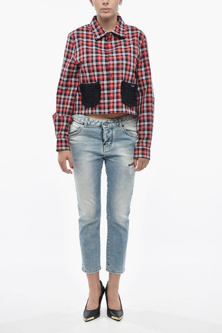 Cropped Fit Organic Cotton Jeans COOL GIRL 16cm