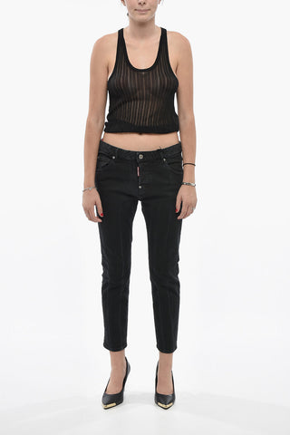 Cropped-Fit-Jeans COOL GIRL mit dunkler Waschung 16 cm
