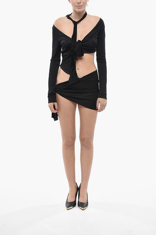 Asymmetrisches Drapiertes Uni-Top
