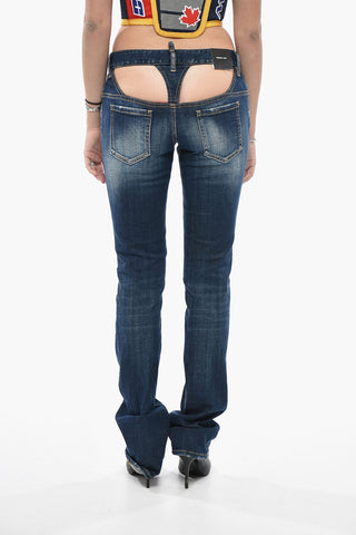 Flared-Leg Jeans TRUMPET with Cut-Out Details 20cm