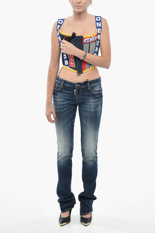 Flared-Leg Jeans TRUMPET with Cut-Out Details 20cm