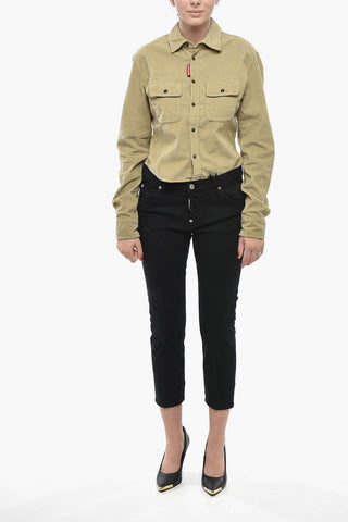 BLACK BULL Jeans COOL GIRL Cropped Fit a Lavaggio Scuro 16cm