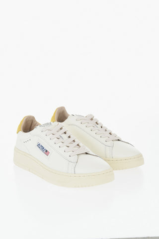Leather Low-Top Sneakers DALLAS With Contrast Detail