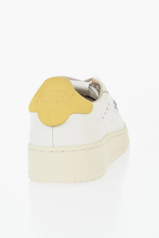 Leather Low-Top Sneakers DALLAS With Contrast Detail