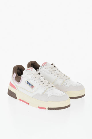 Low-Top CLC Color-Block Leather Sneakers with Suede Detail