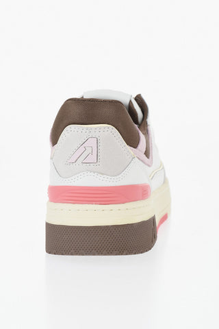 Low-Top CLC Color-Block Leather Sneakers with Suede Detail