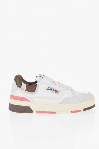 Low-Top CLC Color-Block Leather Sneakers with Suede Detail