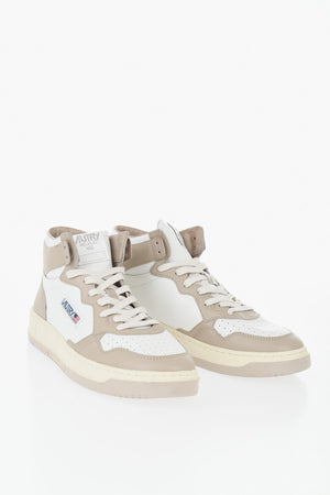 High-Top MEDALIST Bicolor Leather Sneakers