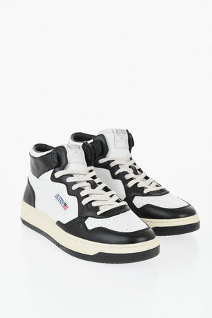 Two-Tone Leather Low-Top Sneakers MEDALIST With Embroidered Logo
