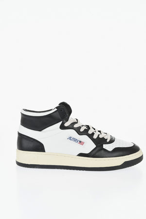 Two-Tone Leather Low-Top Sneakers MEDALIST With Embroidered Logo