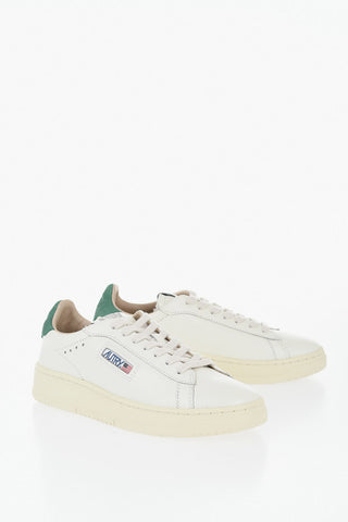 Leather Low-Top Sneakers DALLAS With Contrast Detail
