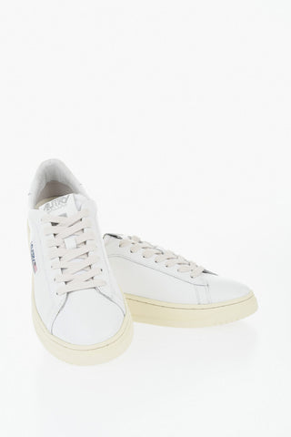 Leather Low-Top Sneakers DALLAS With Contrasting Logo Detail