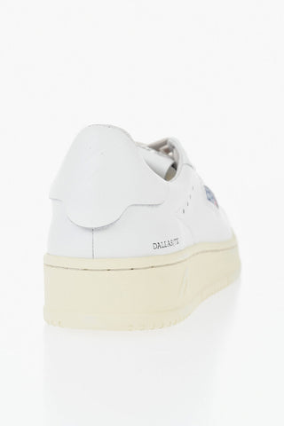 Leather Low-Top Sneakers DALLAS With Contrasting Logo Detail