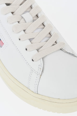 Leather Low-Top Sneakers DALLAS With Contrasting Logo Detail