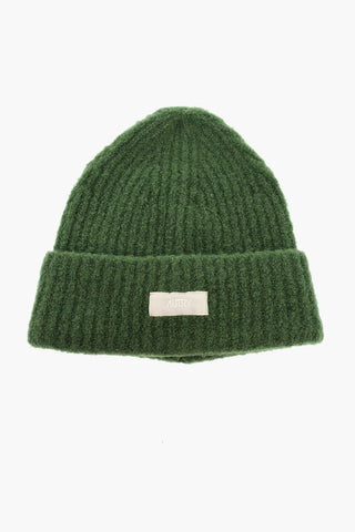 Solid-Color Beanie With Logo Detail