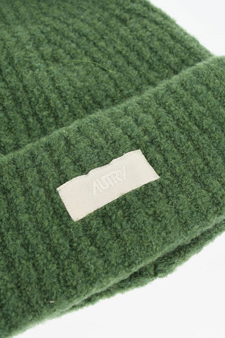 Solid-Color Beanie With Logo Detail