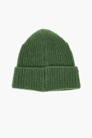 Solid-Color Beanie With Logo Detail