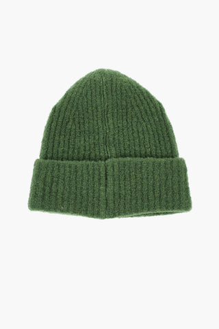 Solid-Color Beanie With Logo Detail