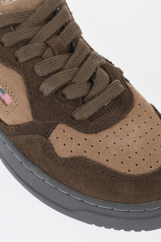 Low-Top-Sneaker MEDALIST Aus Zweifarbigem Wildleder