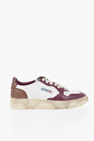 Low Vintage-Effect Sneakers With Tone-on-Tone Logo