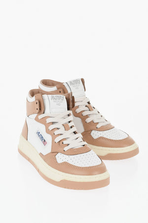 Hohe MEDALIST Sneaker aus zweifarbigem Leder
