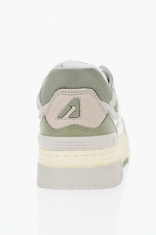 Low-Top CLC Color-Block Leather Sneakers with Suede Detail