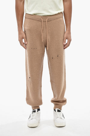 Jogginghose im Distressed-Look aus Wollmix