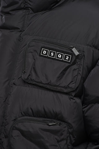 Quilted Utility Puffer Jacket