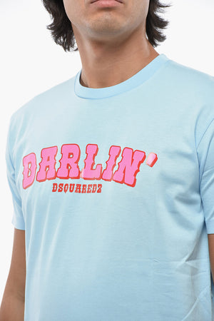 T-shirt  Girocollo in Cotone con Stampa