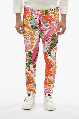Hose Aus Baumwolle Mit Allover-Print