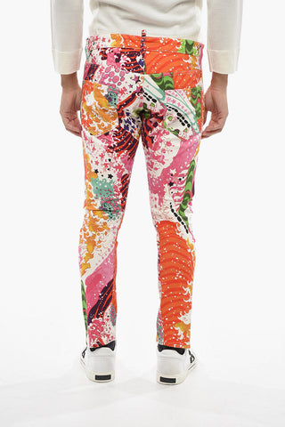 Hose Aus Baumwolle Mit Allover-Print