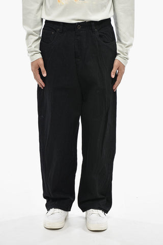 Crumpled-Effect Dark-Wash Jeans 24cm