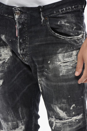 Distressed Dark Wash Jeans 16cm
