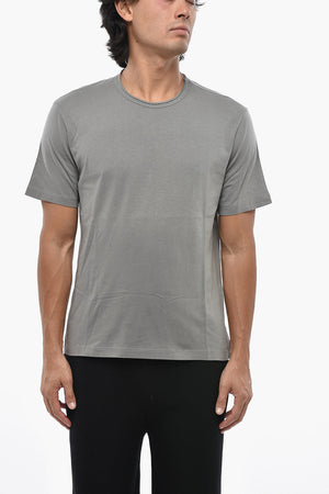 Solid Cotton Crew-Neck T-Shirt