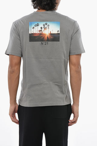 Solid Cotton Crew-Neck T-Shirt
