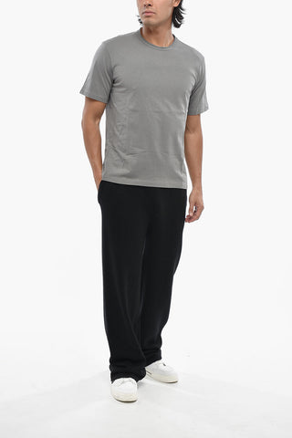 Solid Cotton Crew-Neck T-Shirt