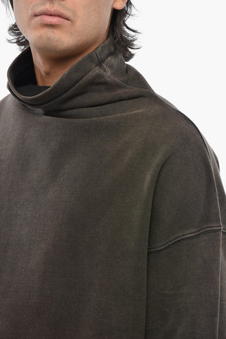 Solid High-Neck Sweatshirt