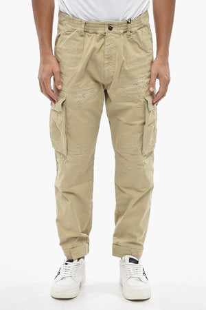 Pantaloni CYPRUS CARGO in Cotone Stretch Effetto Vintage