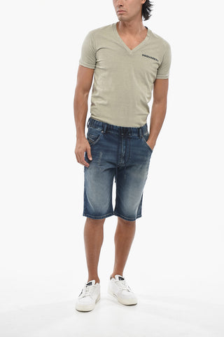 Stonewashed-Shorts KROOLEY mit regulärer Bundhöhe