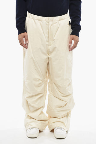 JIL SANDER Pantaloni Imbottiti con Elastico in Vita e Zip alla Caviglia