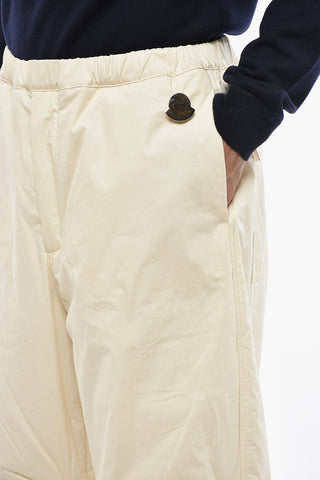 JIL SANDER Pantaloni Imbottiti con Elastico in Vita e Zip alla Caviglia