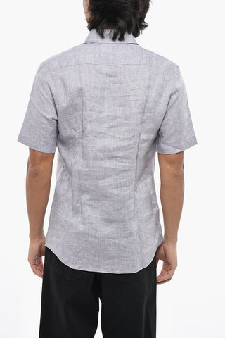 ZZEGNA Linen Short-Sleeved Shirt