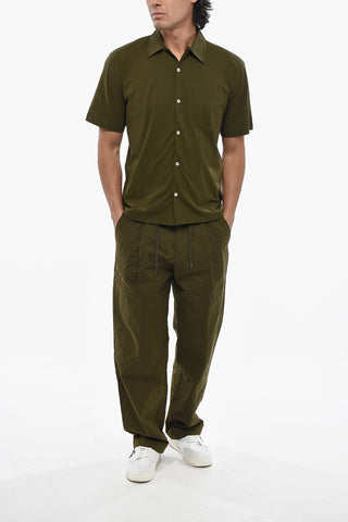 Camicia in Cotone Leggero a Maniche Corte con Taschino