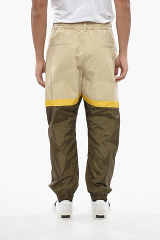 Pantaloni in Cotone e Nylon con Banda Logata