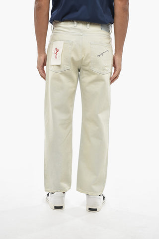 Jeans Bleached e Distressed Stampati 20cm