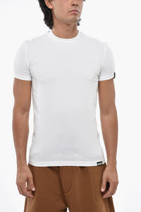 Rundhals-T-Shirt Aus Baumwolle Mit Logo-Stickerei