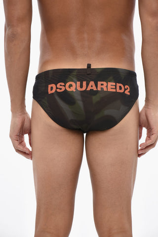 Perforierte Camouflage-Badehose