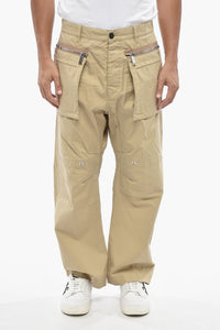 Cotton Twill Cargo Trousers KAWAII
