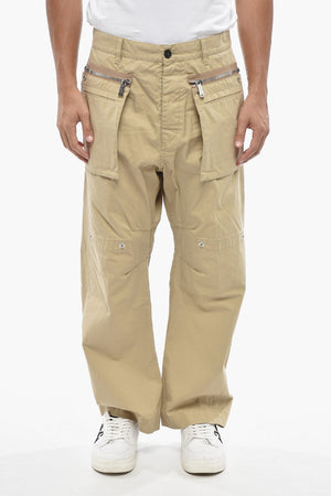 Cotton Twill Cargo Trousers KAWAII